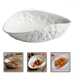 Dinnerware Sets Big Shell Ceramic Fruits Plate Decorative Bowl Display Multi-function Dessert Nuts Delicate Plates