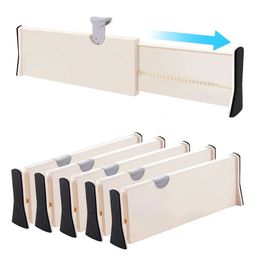 Storage Drawers Adjustable Drawer Dividers Organisers Separators Retractable Partition kitchen Organiser Clapboard For Clothes 230703