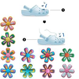 Shoe Parts Accessories Pattern Charm For Clog Jibbitz Bubble Slides Sandals Pvc Decorations Christmas Birthday Gift Party Favors Sun Otuvi