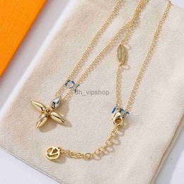 Necklace Fashion Earrings Necklace Brand Designers Jewellery Sets Studs letter Stud Women Charm gold for lady Women Party Wedding Lovers gift