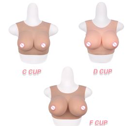 Breast Form Tgirl Silicone Breasts Cosplay Chest Suit Breast Forms Fake Boobs for Transgender Dragqueen Crossdresser CDF Cup Big Tits 230701