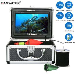 Fish Finder GAMWATER 7 Inch Underwater Fishing Camera 20M Infrared 6PCS Lights Waterproof Fish Finder Camera For Winter Ice / Sea Fishing HKD230703