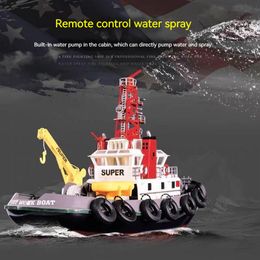 Model Set Henglong 3810 2 4g Boat Electronic Ship With Remote Control For Kids Adults High Speed Toys 230703