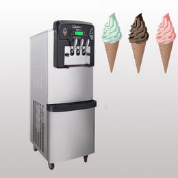 LINBOSS Ice Cream Machine Vertical Three-head Soft Ice Creams Maker Quiet Design Machines Pre cooling system