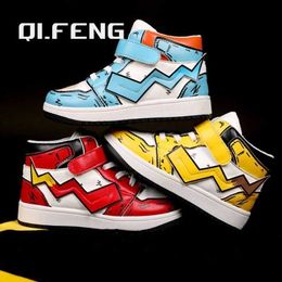 Sneakers Cool Teenage Shoes Boys Boots Adult Light Sport Shoes Children Cartoon Students Flat Fashion Sneakers Kids Summer Winter MaleHKD230701