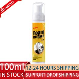 New 30/100ML Multi-Purpose Foam Cleaner Leather Clean Wash Automoive Car Interior Home Wash Maintenance Surfaces Spray Foam Cleaner