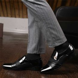 Dress Shoes Dress Shoes Fashion Slip on Men Oxfords Business Classic Leather 'S Suits Z230704