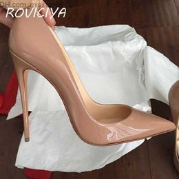 Dress Shoes Dress Shoes Red black yellow extreme high heel pointed toe ladies high-heeled shoes women's shoes party wedding QP067 ROVICIYA Z230703