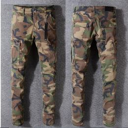 NEW 2018 JAY-Z CAMO PANTS SLIM TYGA camo jeans trousers hip-hop fashion NEW WEST Camouflage2612