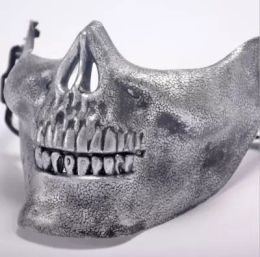 Защитная маска наполовину лица для Хэллоуина масска черепа CS Combat Gear.