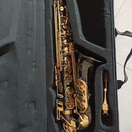 New arrival Japanese Suzuki alto saxophone E-flat brass nickel-plated abalone keys black body gold key jazz instrument with accessories