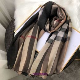 Fashion Bur Home womens scarves for winter and autumn 2023 Dongmen Korean Hot Selling Checkered Scarf Womens Winter Net Red Cotton Hemp High Quality Shawl New St