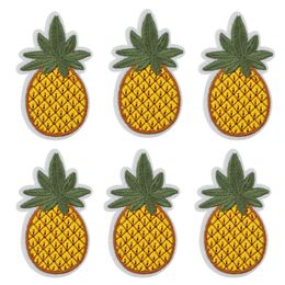 10 pcs Pineapple fruit patches badge for clothing iron embroidered patch applique iron on patches sewing accessories for clothes268I