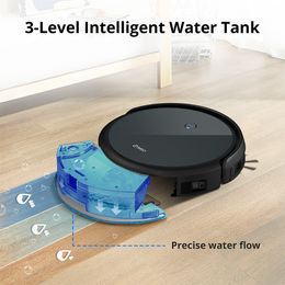 Robotic Vacuums Botsab By 360 C50 Robot Vacuum Cleaner Smart Home APP Control Lithiun Battery 2600mAh Draw Cleaning Area On Map 230701