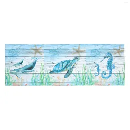 Curtain Short Window Valances Marine Organism Bathroom Curtains Kitchen Decoration Sea Style