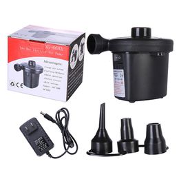 Other Housekeeping Organisation Potable Electric Air Pump Inflatable Compressor For Mattress Swimming Pool Fast Filling Inflator Blower 3 Nozzles 230703