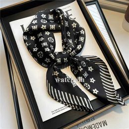 Scarves Scarves chiffon scarf Silk Scarfs Head Scarf Designer Twilly Character Letter Animal Print Dot Neckerchiefs Designer Women Lightweight Square J230703