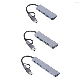 Type-C Multi USB Splitter Adapter Portable Hub High Speed Transmission Plug And Play For PC Computer