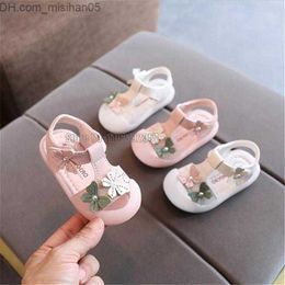 Sandals Sandals Baby Sandals Girls Baby Princess Soft Bottom Summer Children Closed Toe Toddler Floral Shoes Z230703