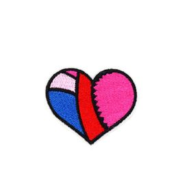 10 PCS Heart Embroidered Patches for Clothing Iron on Transfer Applique Patch for Dress Bags DIY Sew on Embroidery Badge241Y