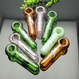 Glass Smoking Pipes Manufacture Hand-blown hookah Bongs Colourful cartoon logo glass pipe