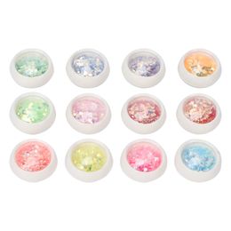 Acrylic Powders Liquids 12 Boxes Nail Art Sequins DIY Glitter Flakes Powder Manicure Decaration 230703