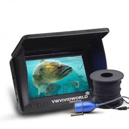 Fish Finder VZb Fish Finder LCD 5.0/4.3 Inch Display Underwater 220 Fishing Camera Waterproof IPS 1080P 9 Hours Endurance Night Vision HKD230703