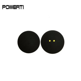 Squash Balls Free Shippinig -6pcslot Squash Ball Two-Yellow Dots Low Speed Sports Rubber Balls Professional Player made in Taiwan 230703