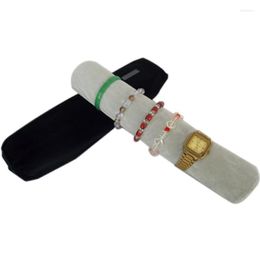 Jewellery Pouches Fashion Storage Zipper Bag Velvet Bar Bracelet Holder Bangle Watch Organiser Travel Roll