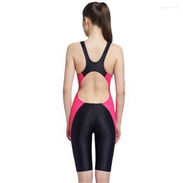 Women's Swimwear Professional Competition Training Swimming Suit Women One Piece Swimsuit Racing Knee Swim Suits Maillot De Bain