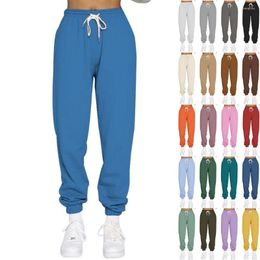 Women's Pants Autumn And Winter Loose Warm Casual Sports Leggings Elastic Female & Lady Solid Trousers Harun