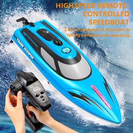 Model Set HJ815 Remote Control Ship Electric Toy Large High speed Speedboat High Power Waterproof ing Children s Gift 230703