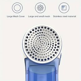 1pc Portable Rechargeable Lint Remover, Efficient Fabric Shaver, Ideal For Clothing, Plush Toys, Bedding, Sofa Cushions And Other Fabric Products, Blue/pink