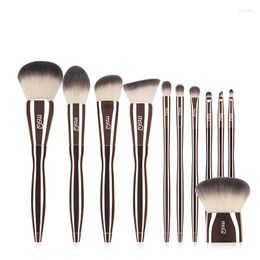 Makeup Brushes Msq Professional 11Pcs Set Powder Eyeshadow Foundation Make Up Comfortable Grip Makup Tool