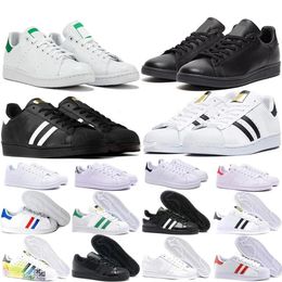 Basketball Shoes Stan Smith Superstars Men Women Triple Black White Oreo Laser Golden Platform Sports Sneakers Flat