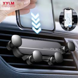 Gravity Car Phone Holder Air Vent Mount Cell Phone Holder in Car Mobile Support For iPhone 13 12 Xiaomi Universal GPS Stand L230619