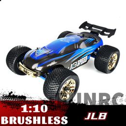 Diecast Model JLB Racing 1 10 2 4CHz 4WD Truck J3 Speed Brushless Electric Head up Somersault Remote Control Buggy Off road Vehicle 230703