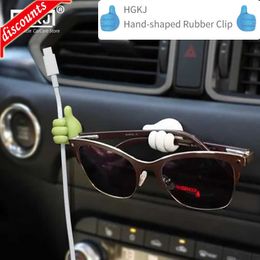 New Hand-shaped Rubber Holder Glasses Cable Power Cord Charging Line Self Adhesive Mini Hook Car Storag Organizer Gadget Decorations