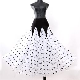 Customise Polka dot ballroom skirt ballroom dance skirts for women spanish skirt waltz dress dress dancing clothes210h