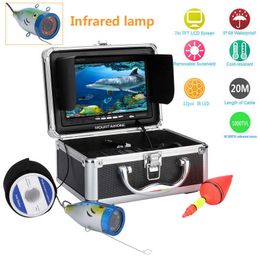 Fish Finder GAMEATER 7"LCD 1000TVL Underwater Fishing Video Camera Kit 12 PCS LED Lights Depth Fish Finder for fishing HKD230703