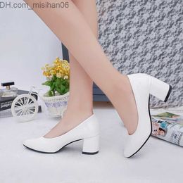 Dress Shoes Dress Shoes Ladies High Heel Pumps Fashion Office Work Wedding Party Shoes Ladies High Heels Women Autumn White Red Pink Shiny Black Z230703