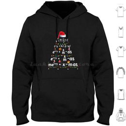 Men's Hoodies Geometry Math Science Teacher Christmas Hoodie Cotton Long Sleeve