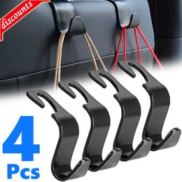 New 4Pack Hooks for Bags Car Clips Front Seat Headrest Organizer Holder Auto Fastener Hangers Car Storage Interior Accessories