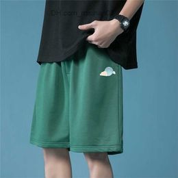 Men's Shorts HYBSKR Summer Embroidery Men Oversized Shorts Korean Men Women High Waists Shorts Cotton Male Casual Sport Short Pants Z230703