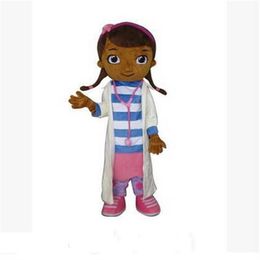 Professional custom lovely Doctors Mascot Costume Cartoon littler girl Character Mascot Clothes Christmas Halloween Party Fancy Dr344L