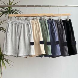 2023 Pantaloncini Pantaloni da uomo Moda Corsa Sciolti Processo di lavaggio ad asciugatura rapida di tessuto puro Trendy Casual Hip-hop Stones Island