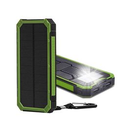 Cell Phone Power Banks 20000Mah Solar Poverbank For Oppo Lg Bank Charger Battery Portable Mobile Pover Drop Delivery Phones Accessori Dhatj