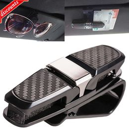 New Car Glasses Case Auto Sun Visor Glasses Holder Sunglasses Clip Card Holder Eyeglasses Accessories Car Accessories Interior