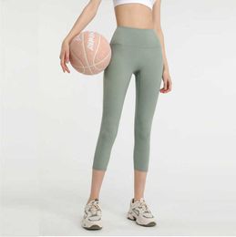 Designers Lululemens Womens Leggings Yoga Wear Hip High Waist Breathable Women Sports Fitness Capris Running Lady Pant
