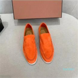 Designer Loafers Shoes Summer Walk Suede Loafers Comfortable Handcrafted Italy Classic Boat Shoes Slip-on Cashmere Designer Casual Shoes